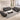 VOFFOV Pillow Top Arm Sofa Set Dark Grey