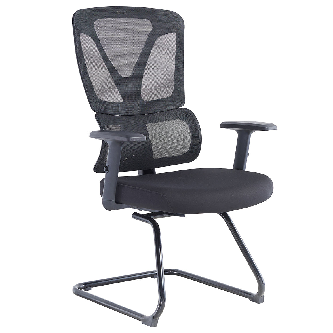 VOFFOV Mesh Visitor Chair Black