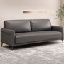 VOFFOV 77.5 inch PU Leather 3-Seater Pillow Top Arm Sofa
